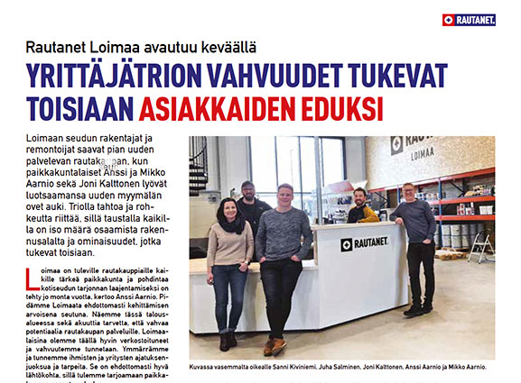 Rautanet Loimaa esillä uudessa kuvastossa